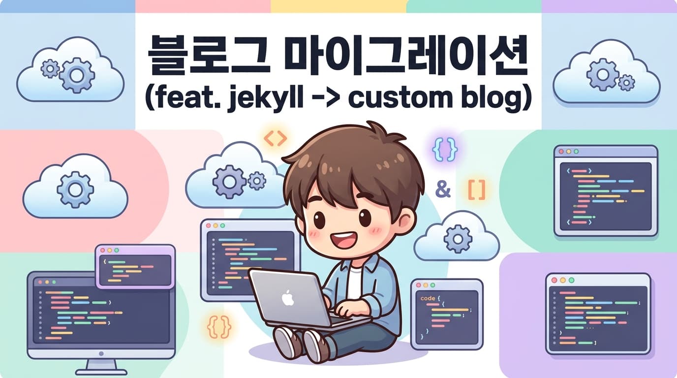 블로그 마이그레이션 (jekyll -> custom blog)
