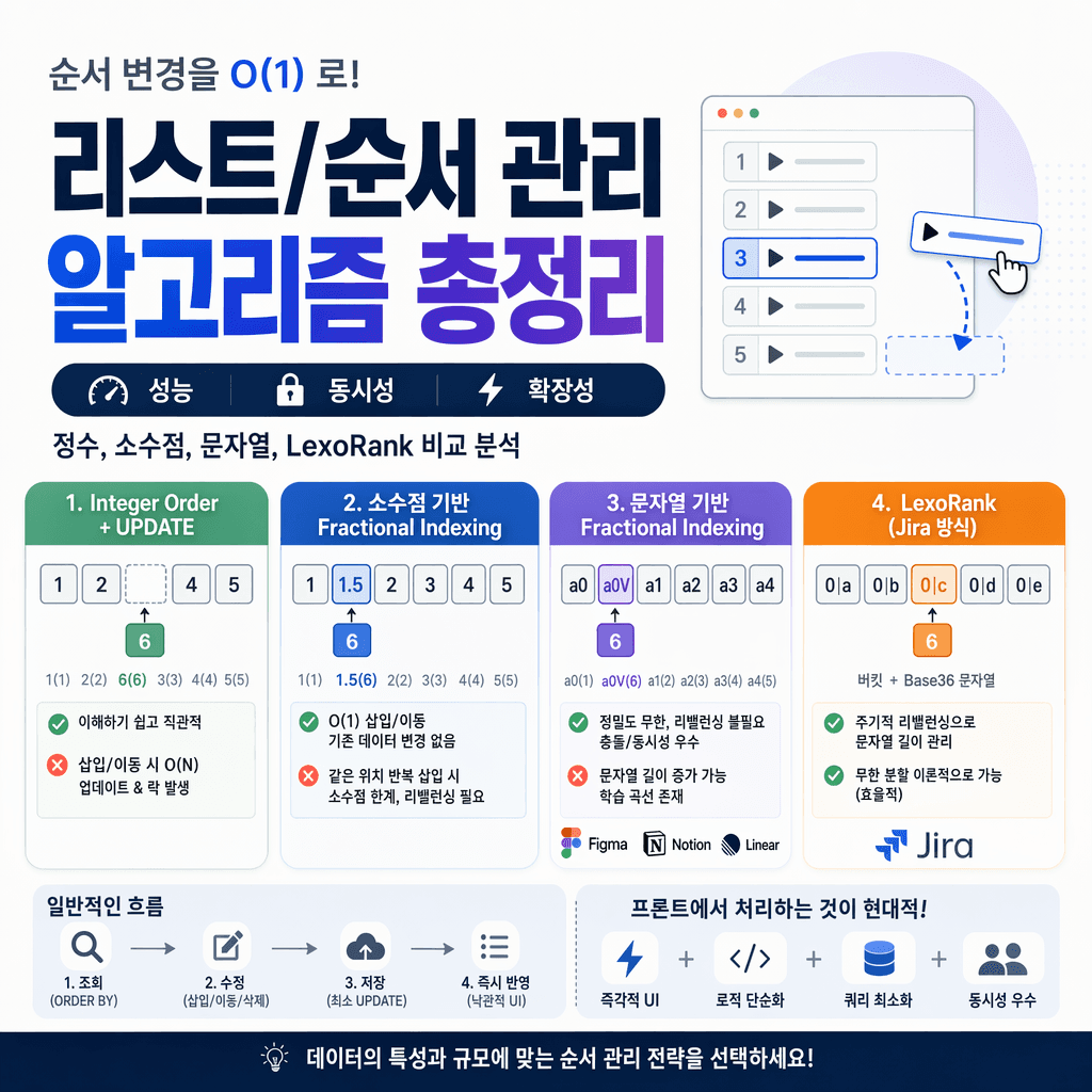 순서가 필요한 데이터를 다루는 법